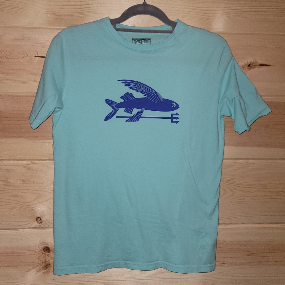 EUC Patagonia Flying Fish Tshirt Youth XXL 16-18